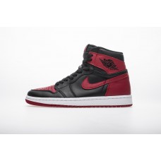 Cheap Air Jordan 1 High “Banned” 555088-001 Red Black